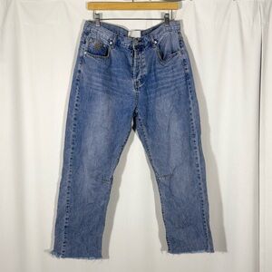 One Teaspoon Bandits Cropped Boyfriend Jeans